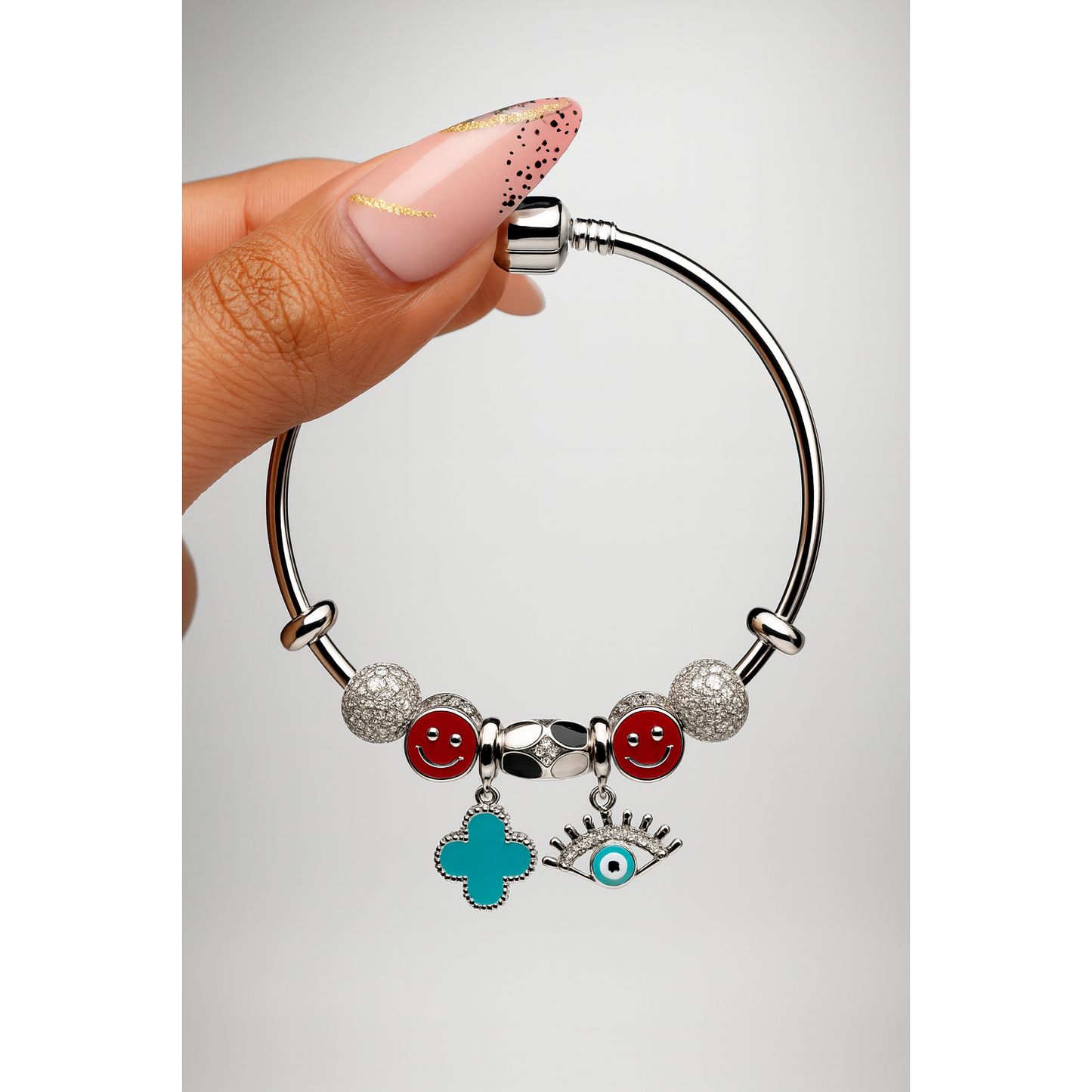 Smiles & Protection Bracelet – 925 Sterling Silver ✨