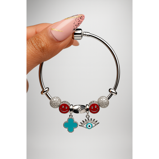 Smiles & Protection Bracelet – 925 Sterling Silver ✨