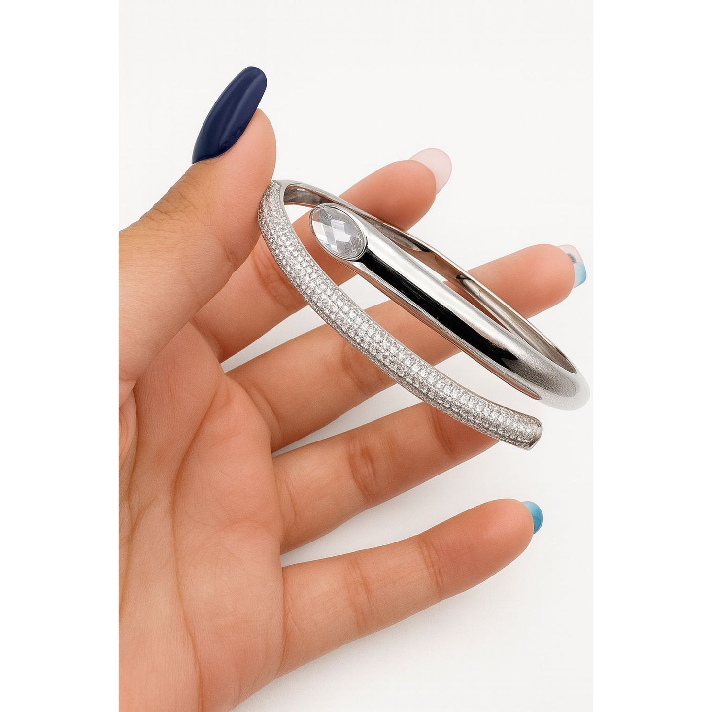 ✨ Crystal Bracelet – 925 Sterling Silver 💎🌙