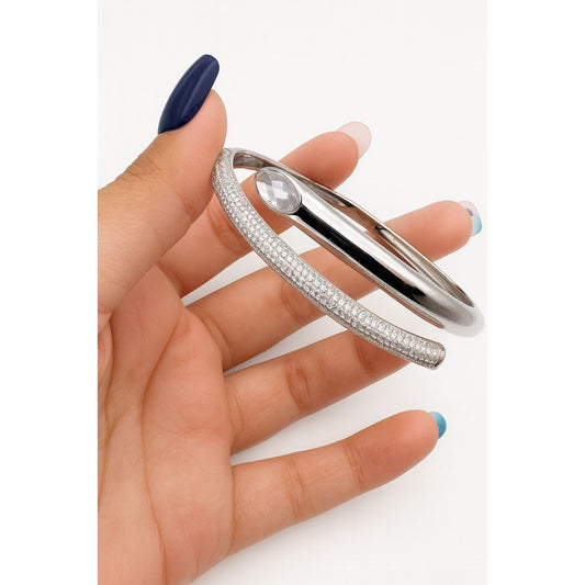 ✨ Crystal Bracelet – 925 Sterling Silver 💎🌙